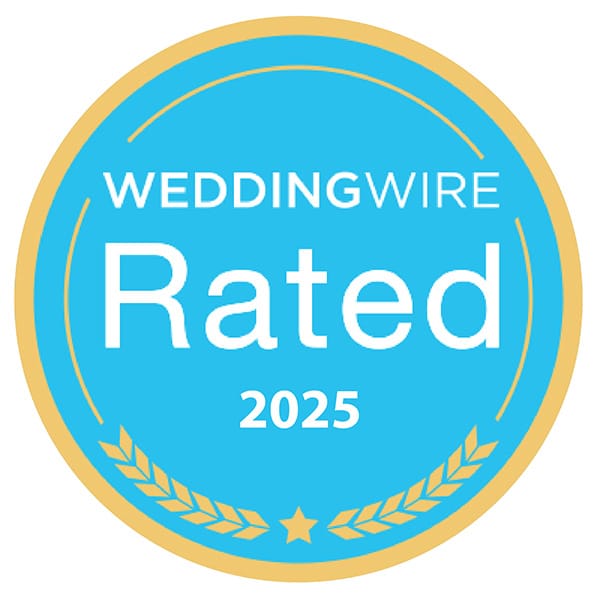 WeddingWire Rated 2025 award